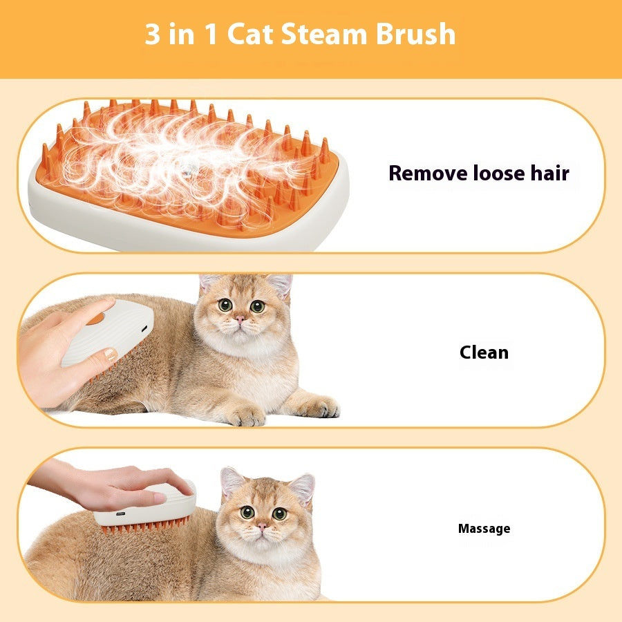 USB Rechargeable Pet Steam Brush | Honeybee77