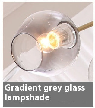 Gradient Grey Glass Lampshade