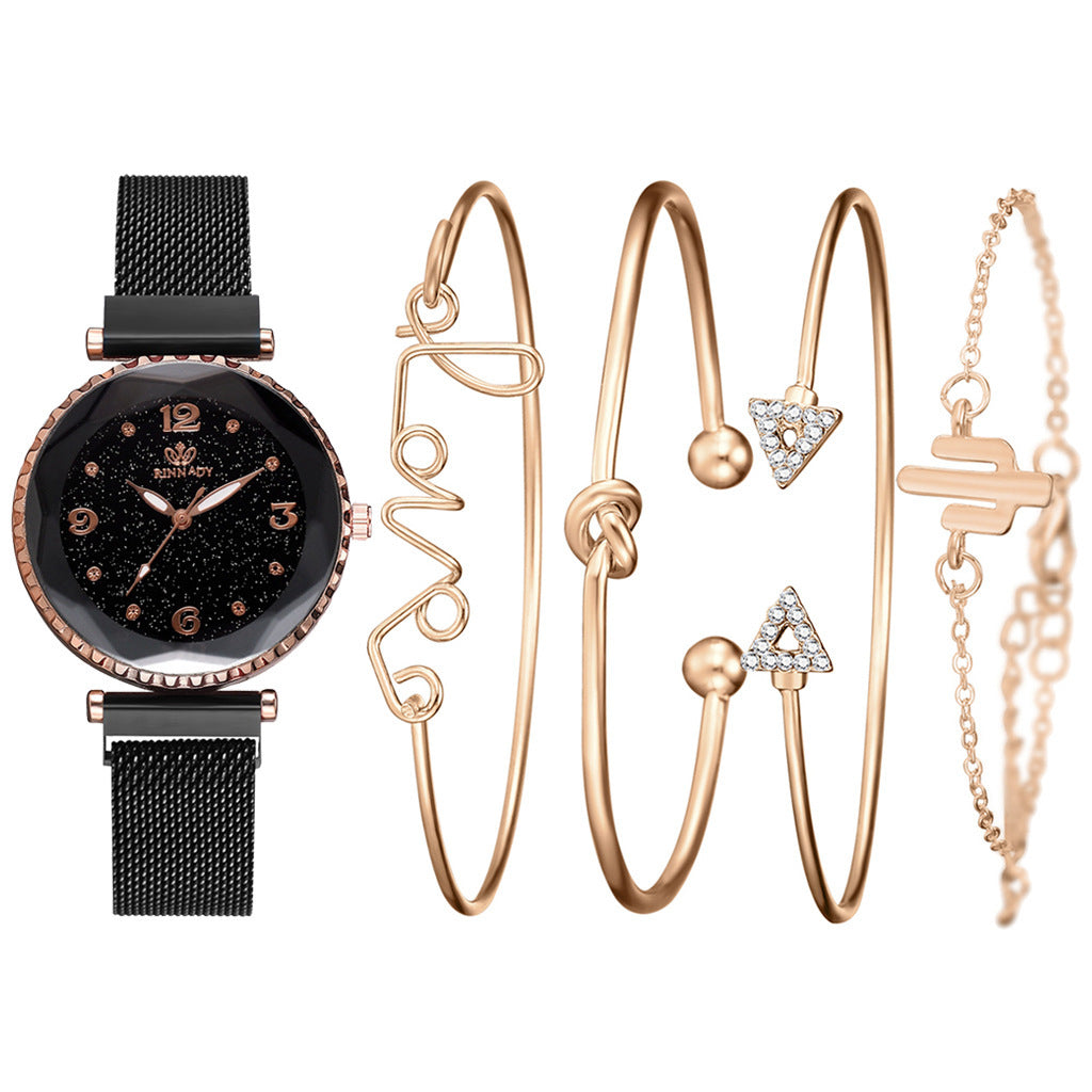 Luxury Starry Sky Watch and Fashion Bracelet | Honeybee77