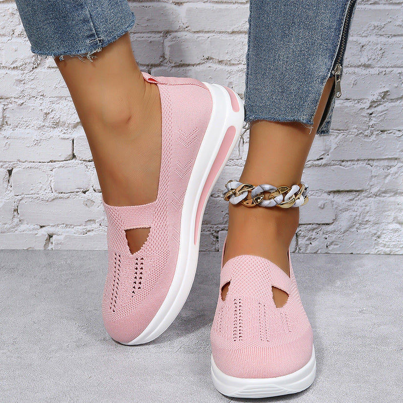 Flat Platform Wedge Casual Sneakers | Honeybee77