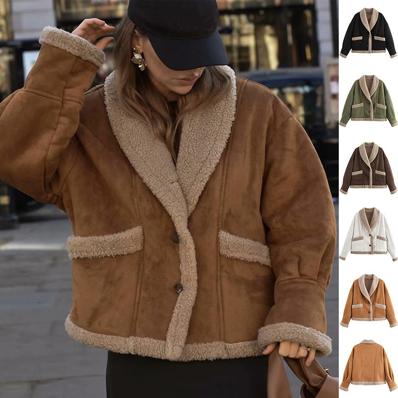 Lapel Woolen Coat – Stylish & Warm Fashion | Honeybee77