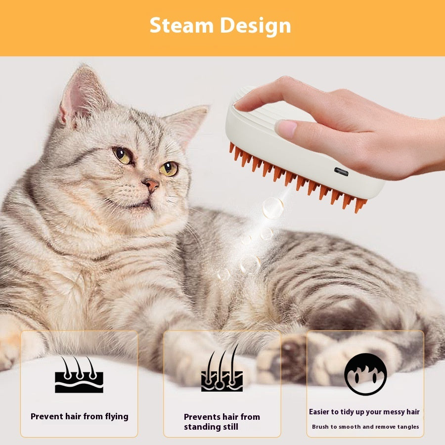 USB Rechargeable Pet Steam Brush | Honeybee77