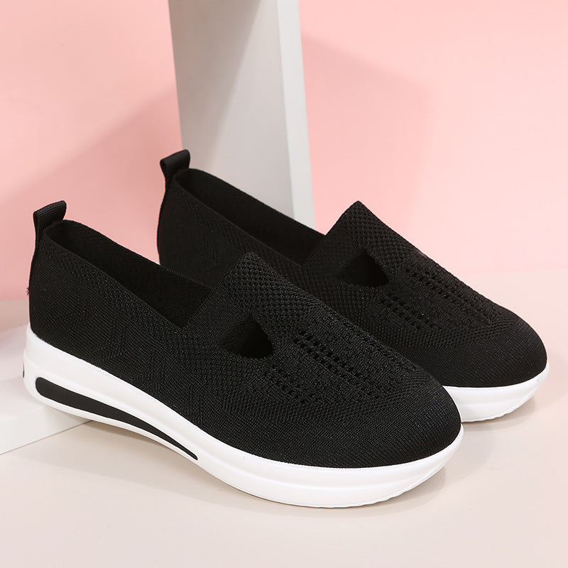 Flat Platform Wedge Casual Sneakers | Honeybee77