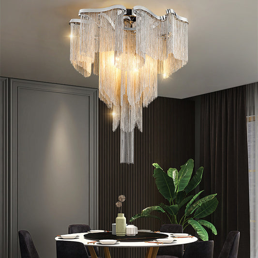 Nordic Light Luxury Tassel Ceiling | Honeybee77